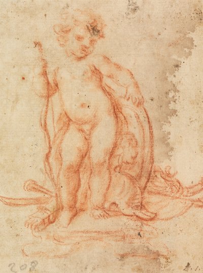 Design for Cupid and Trophy of Arms by Paolo de Mattheis